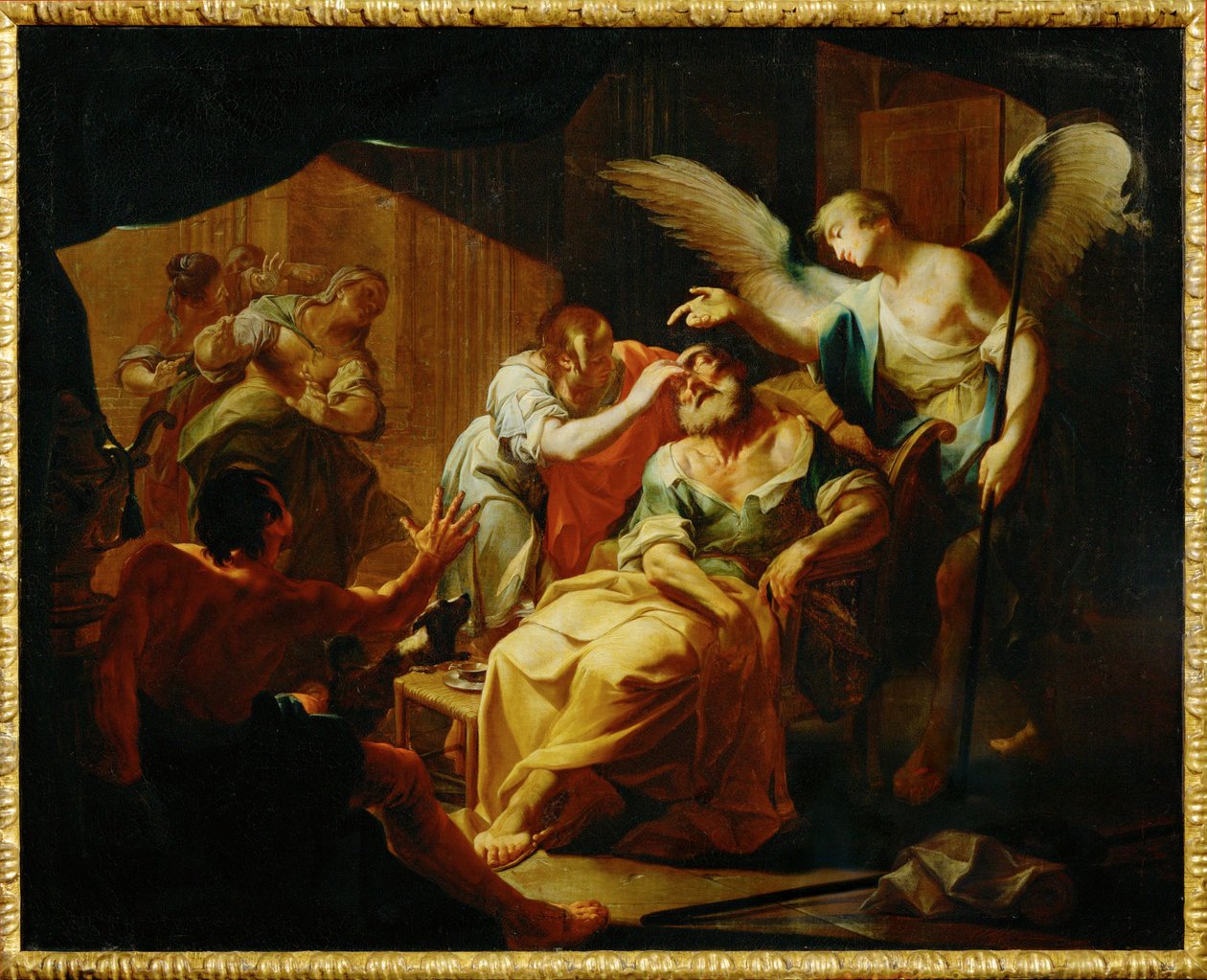 Stary Tobit uzdrowiony autorstwa Paul Troger