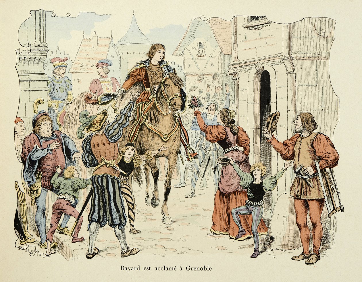 Ilustracja zaczerpnięta z książki „Histoire du chevalier Bayard” autorstwa Theodore