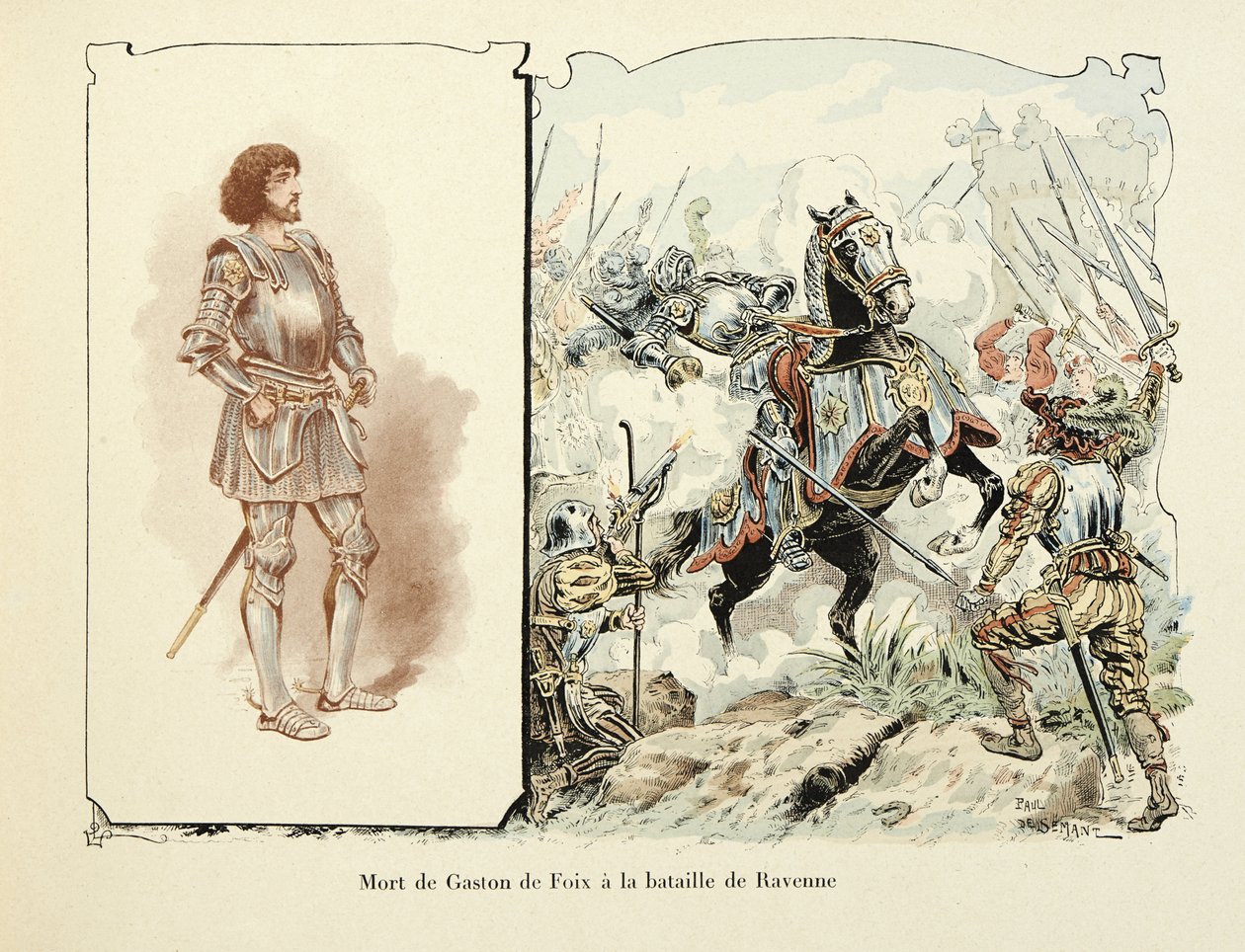 Ilustracja zaczerpnięta z książki „Histoire du chevalier Bayard” Theodore
