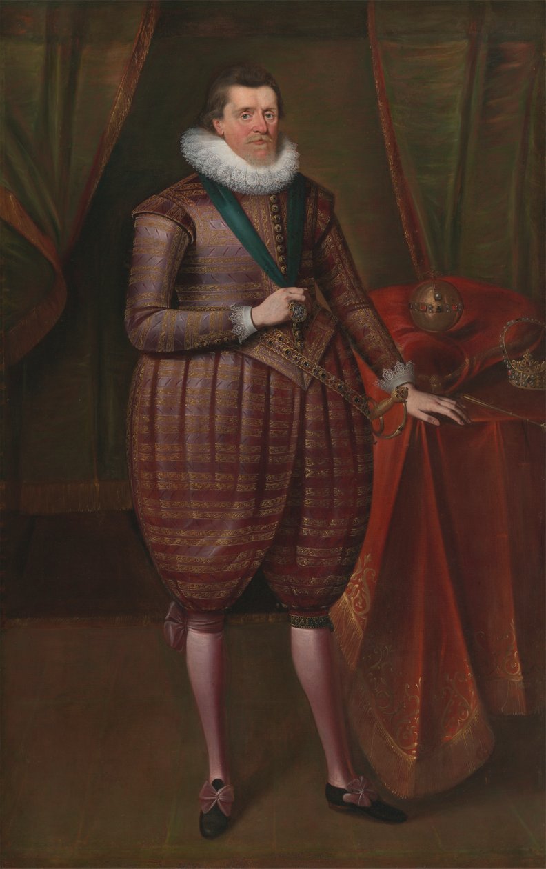 Jakub I z Anglii (Jakub VI ze Szkocji) autorstwa Paul van Somer