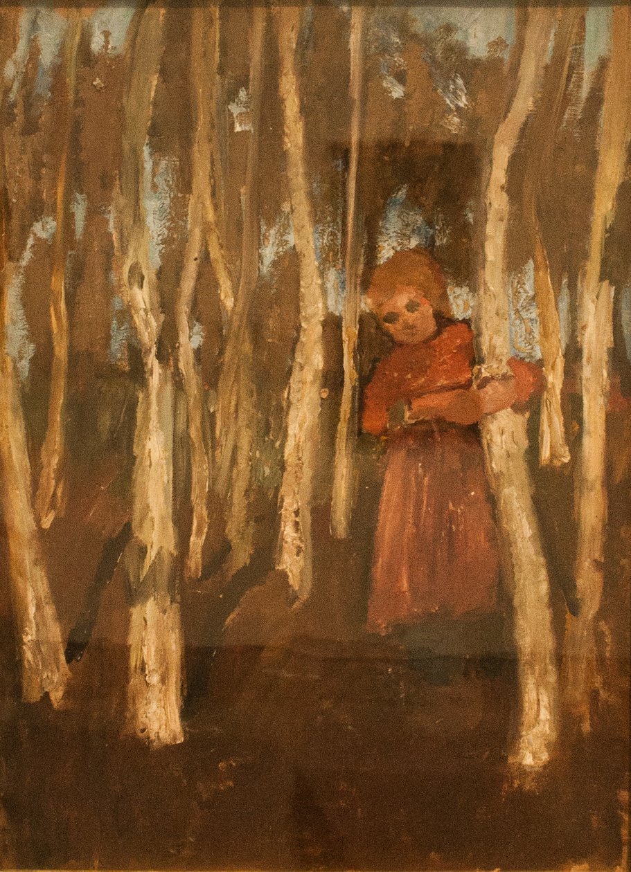 Dziewczyna w brzozowym lesie autorstwa Paula Modersohn Becker