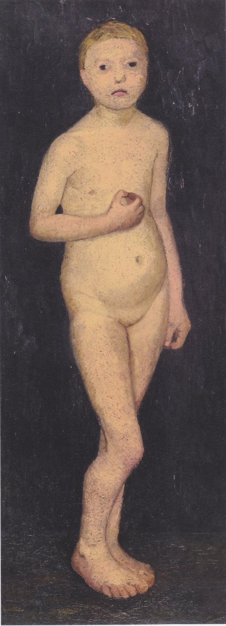 Świetna stojąca naga dziewczyna autorstwa Paula Modersohn Becker