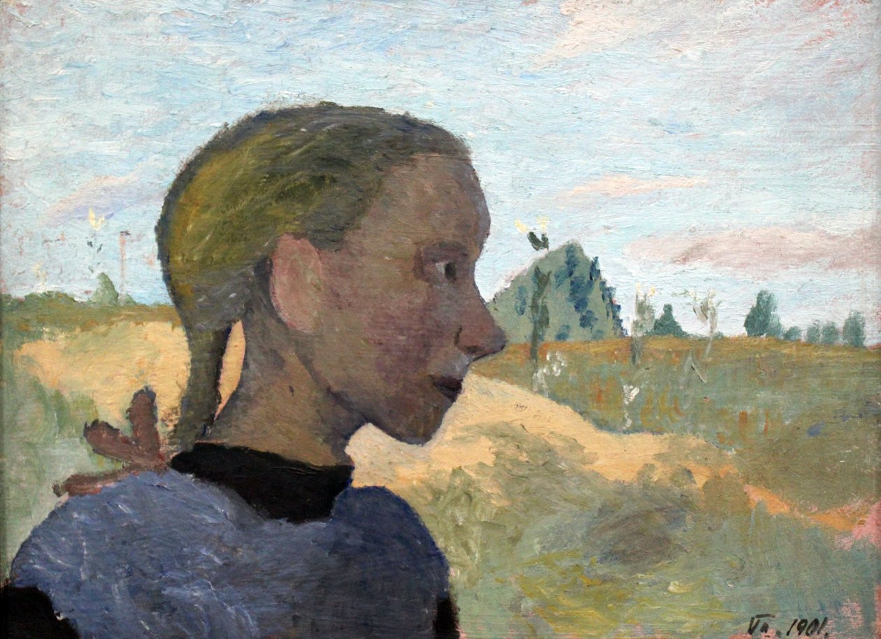Portret dziewczyny autorstwa Paula Modersohn Becker