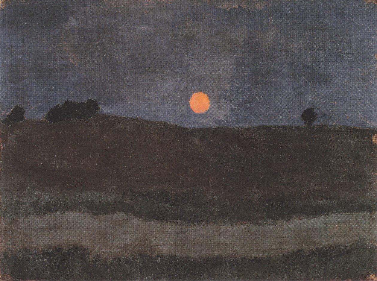 Księżyc nad krajobrazem autorstwa Paula Modersohn Becker