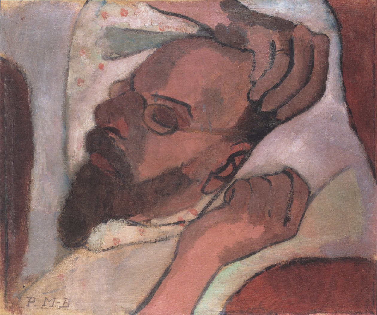 Otto Modersohn, śpi autorstwa Paula Modersohn Becker