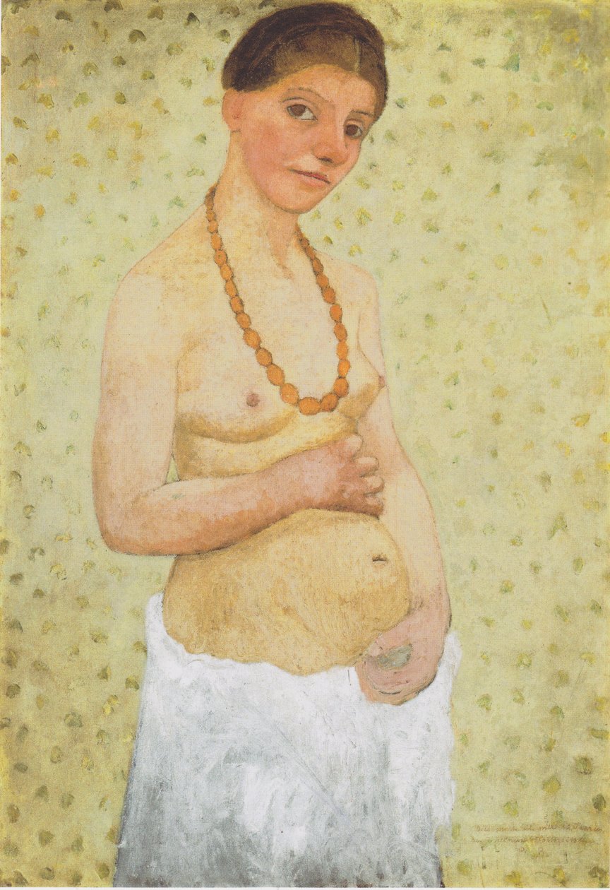 Autoportret w 6. rocznicę ślubu autorstwa Paula Modersohn Becker