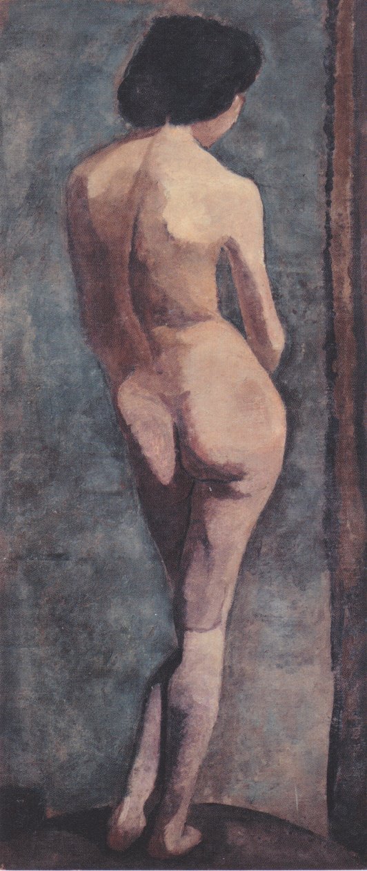 Stojący akt kobiecy od tyłu autorstwa Paula Modersohn Becker
