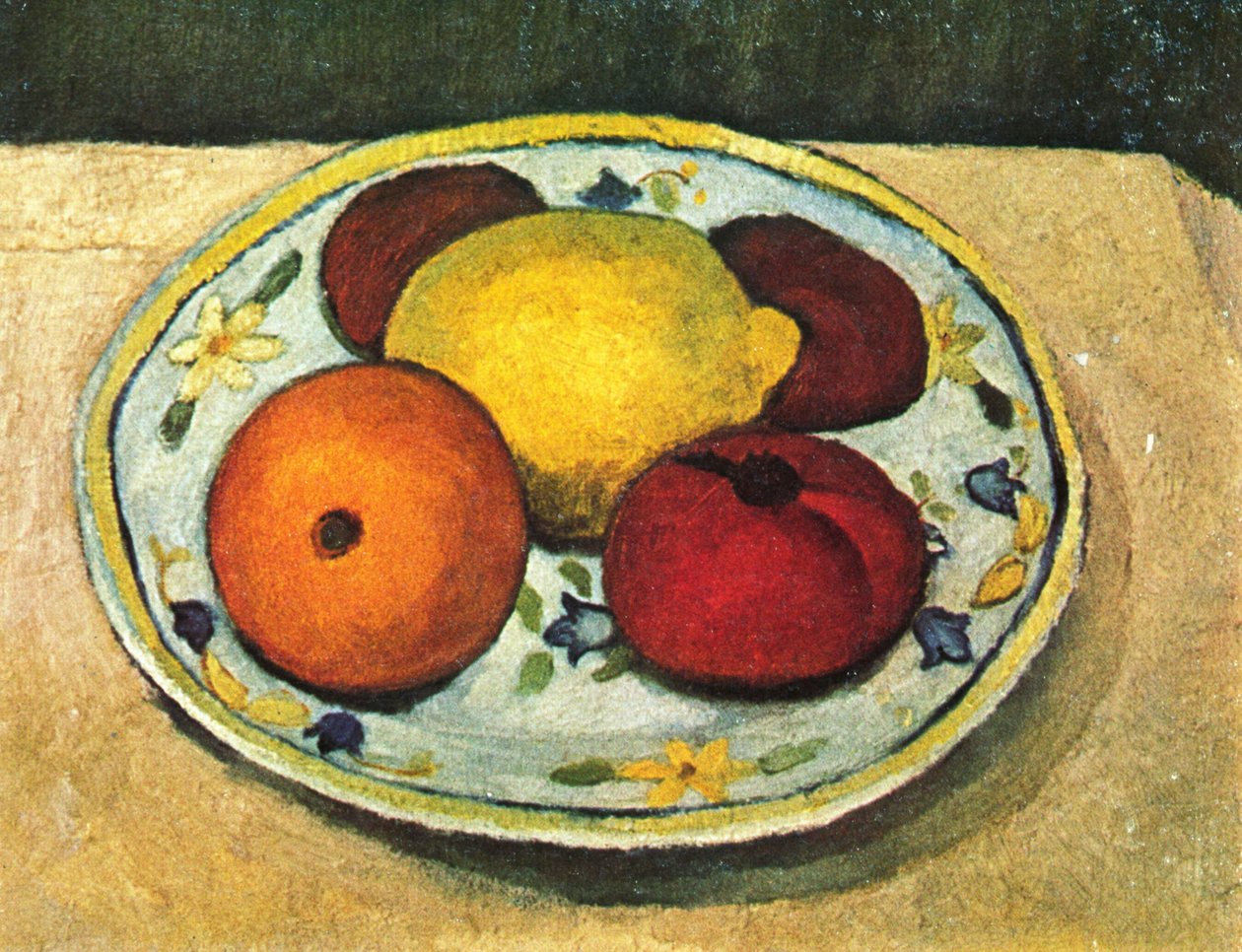 Martwa natura z cytryną, pomarańczą i pomidorem autorstwa Paula Modersohn Becker