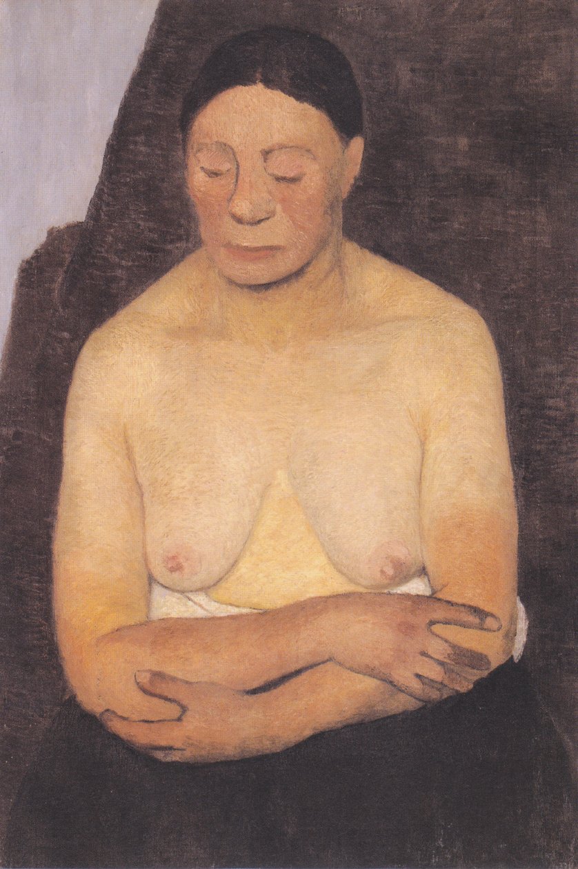 Półnaga kobieta autorstwa Paula Modersohn Becker