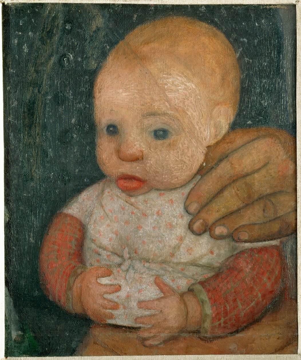 Dziecko i ręka matki autorstwa Paula Modersohn-Becker