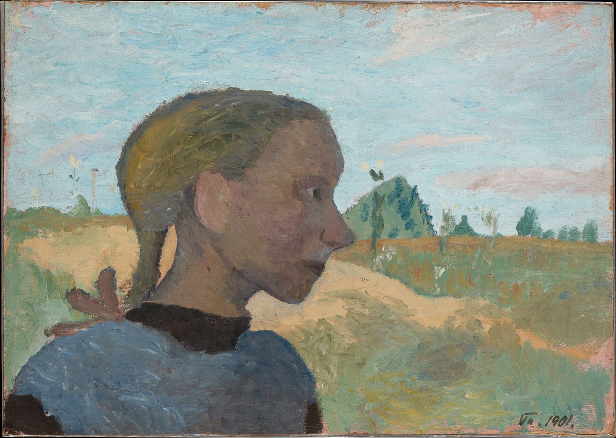 Portret dziewczynki autorstwa Paula Modersohn-Becker