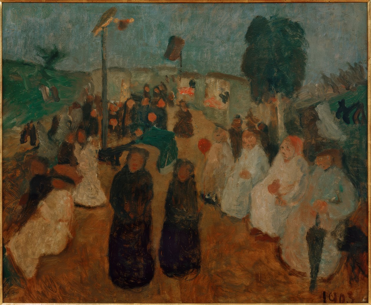 Wieczorny festiwal w Worpswede autorstwa Paula Modersohn Becker