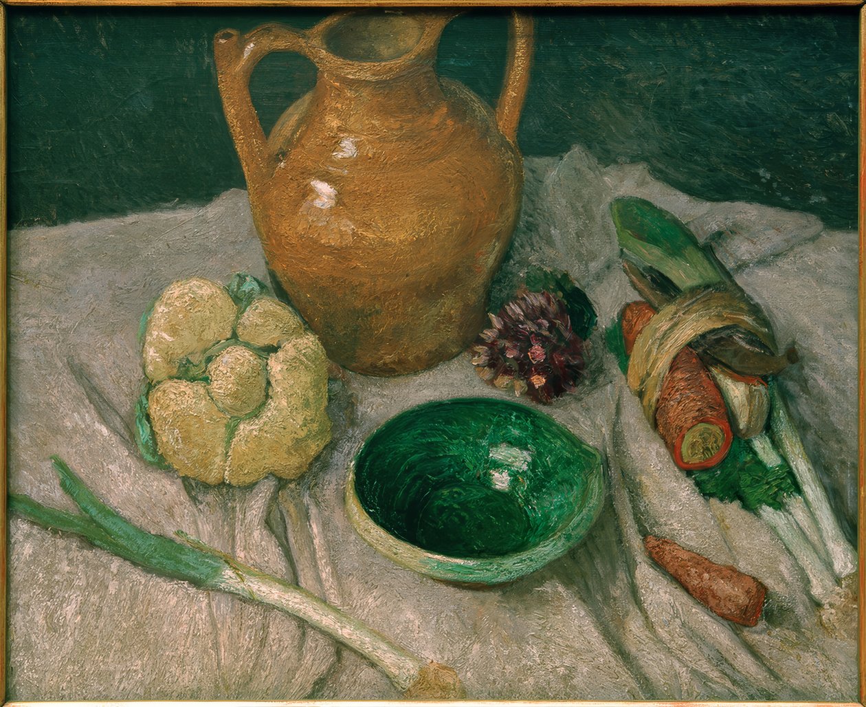 Martwa natura z warzywami i ceramiką autorstwa Paula Modersohn Becker