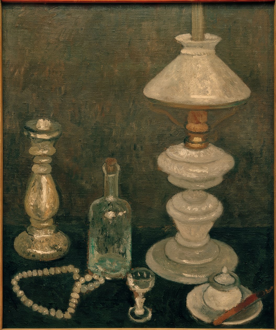 Martwa natura ze szklaną lampą autorstwa Paula Modersohn Becker