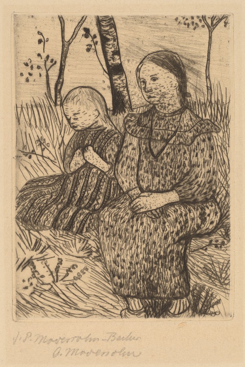 Dwie wieśniaczki autorstwa Paula Modersohn Becker