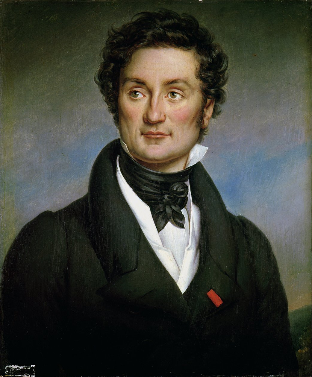 Portret Charlesa Nodiera (1780-1844) 1824 autorstwa Paulin Jean Baptiste Guerin