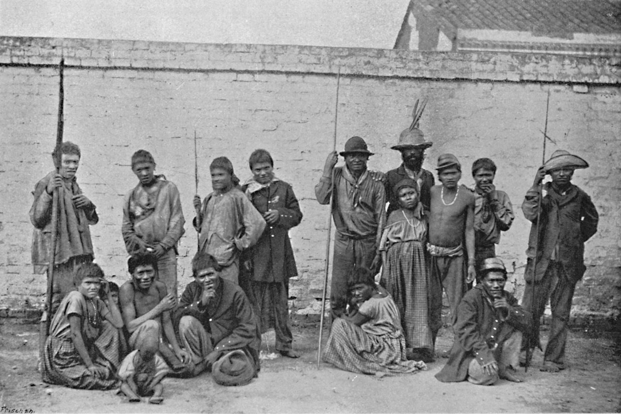 Indianie Chavantes, 1895 autorstwa Paulo Kowalsky