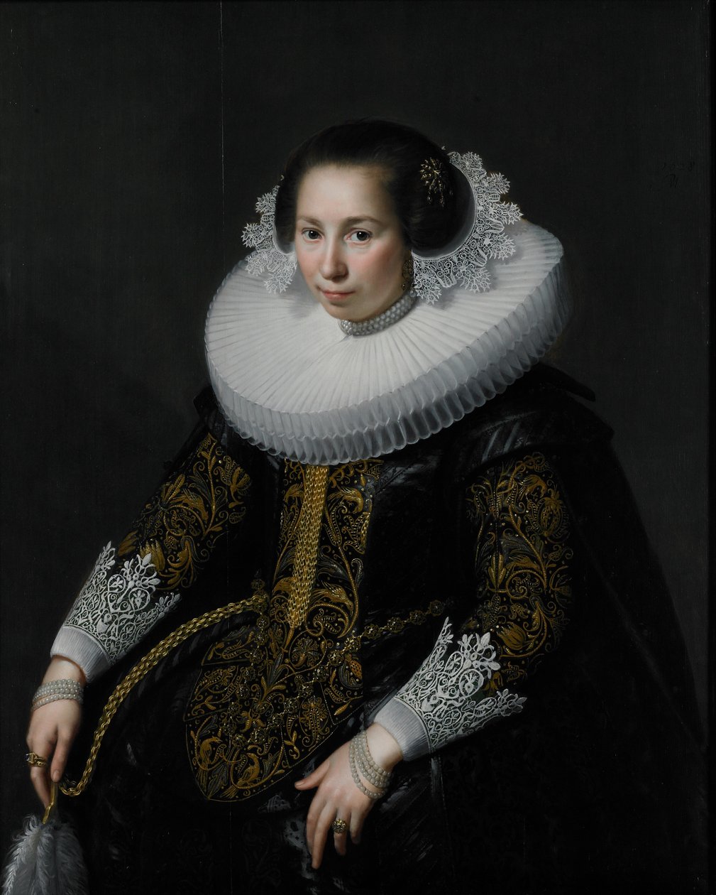Portret Cathariny van Voorst, 1628 autorstwa Paulus Moreelse