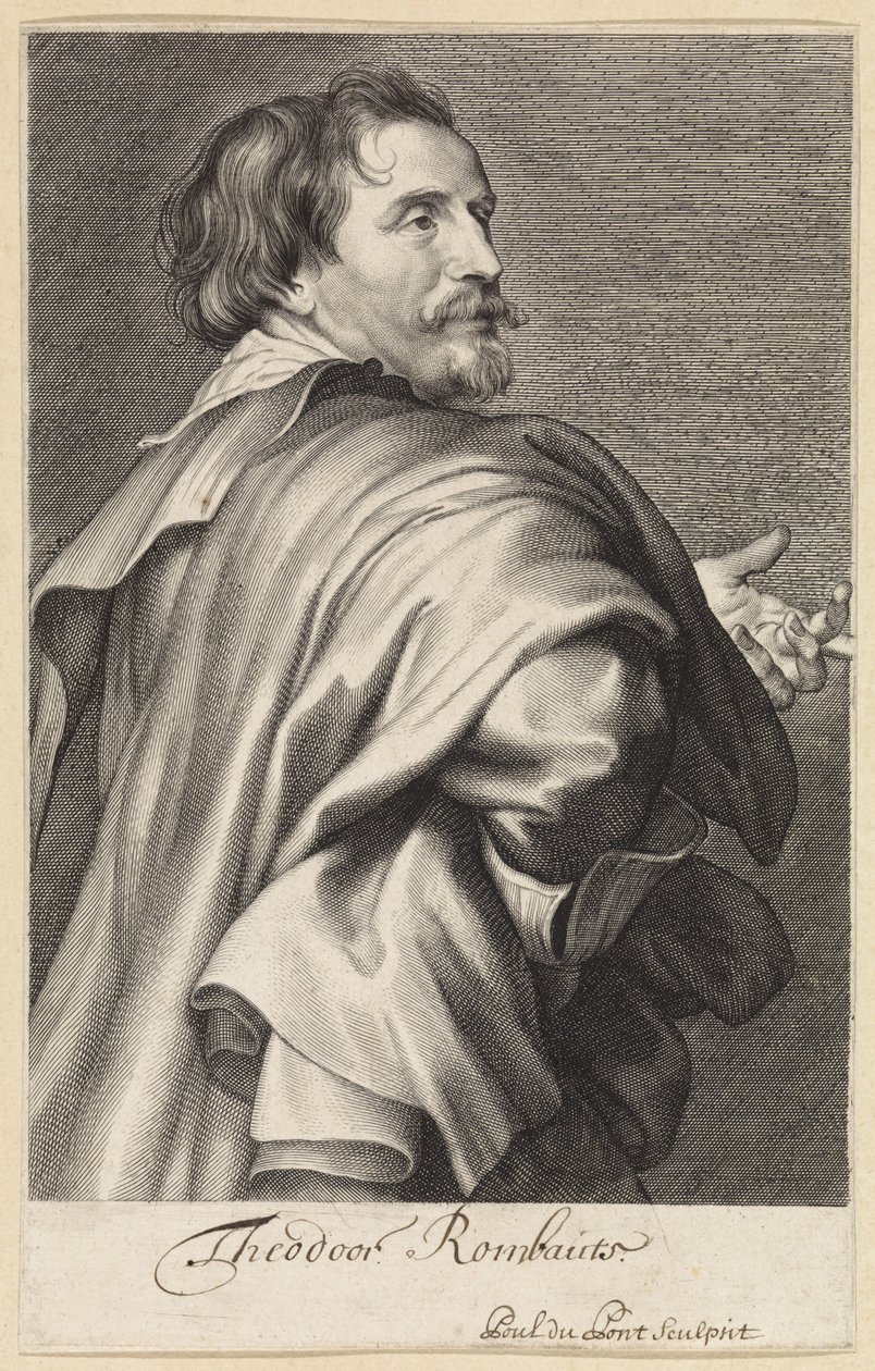 Portret Teodora Rombouts autorstwa Paulus Pontius