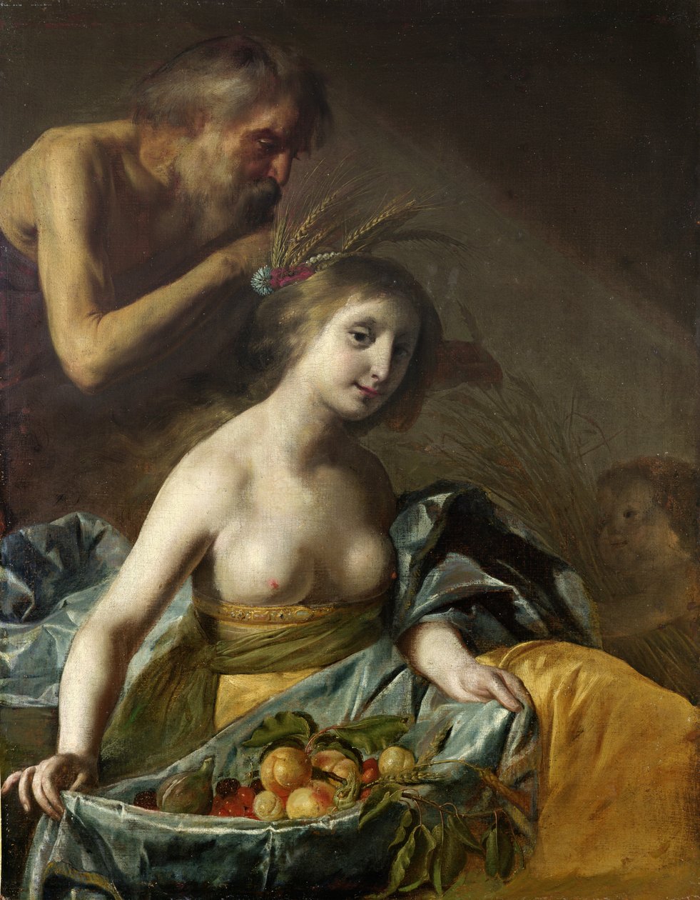 Vertumnus i Pomona, połowa XVII wieku (olej na płótnie) autorstwa Paulus Bor