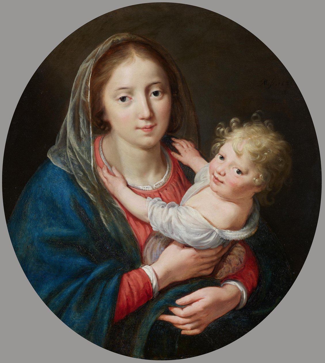 Maria z Dzieciątkiem autorstwa Paulus Moreelse