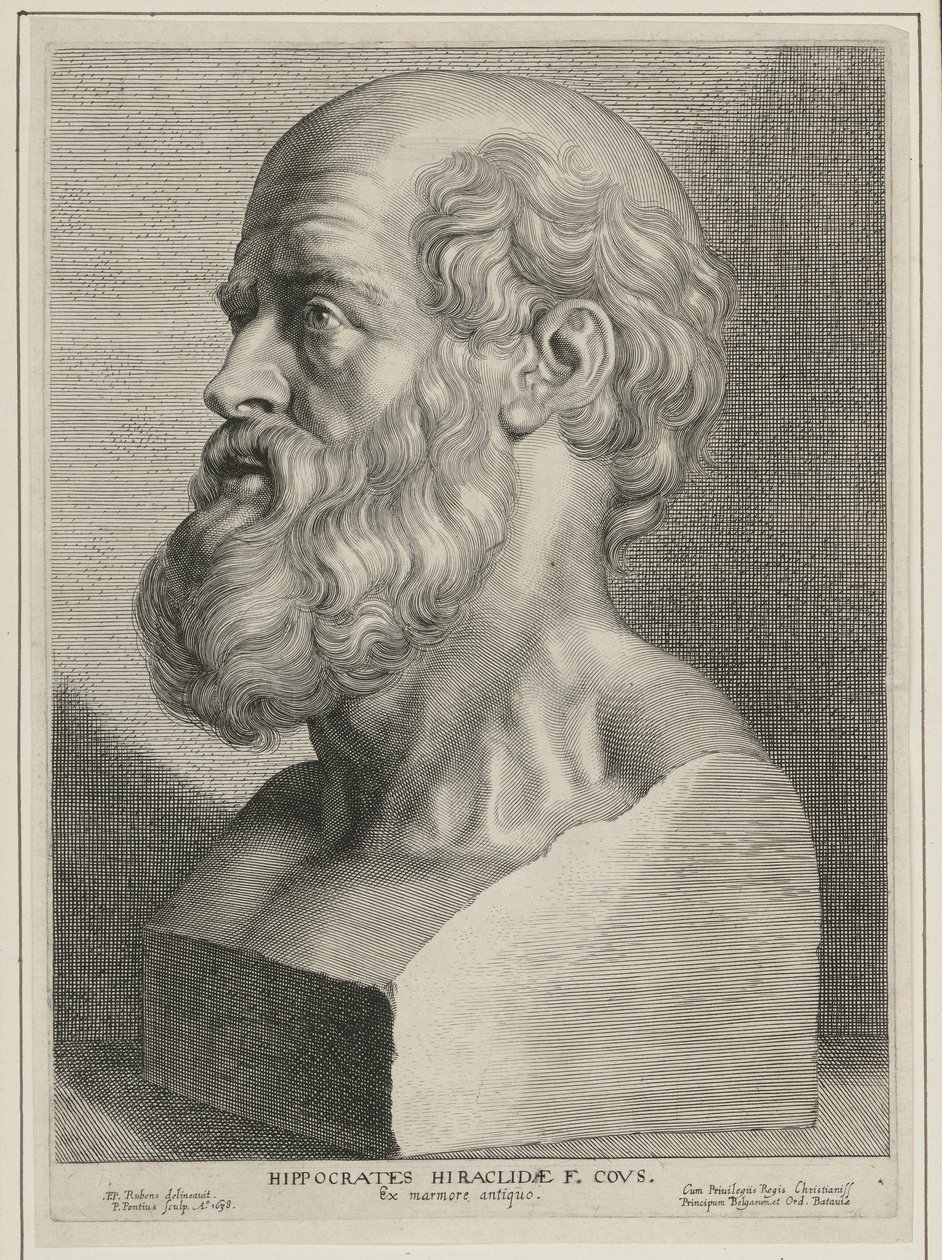 Hipokrates autorstwa Paulus Pontius