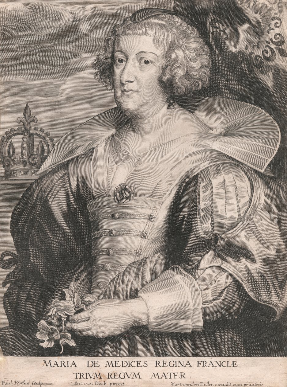 Marie de Medicis, królowa Francji, matka Trzech Króli autorstwa Paulus Pontius