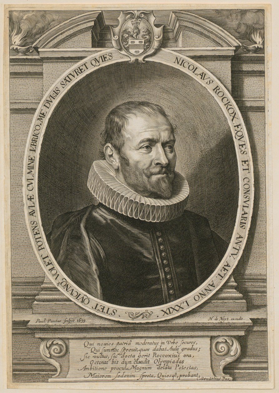 Portret Nicolausa Rockoxa, burmistrza Antwerpii autorstwa Paulus Pontius