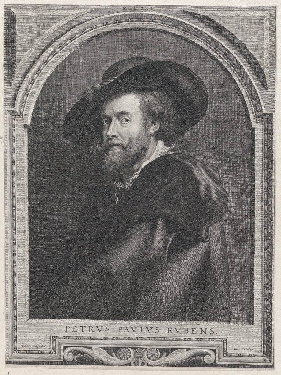 Portret Petera Paula Rubensa, lat 46, 1630., 1630. autorstwa Paulus Pontius
