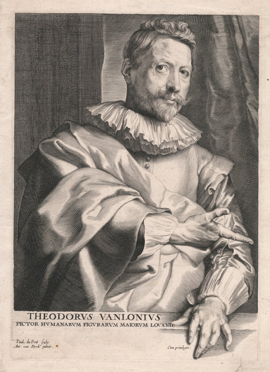 Theodore van Lonius, malarz postaci ludzkich Majors z Louvain autorstwa Paulus Pontius