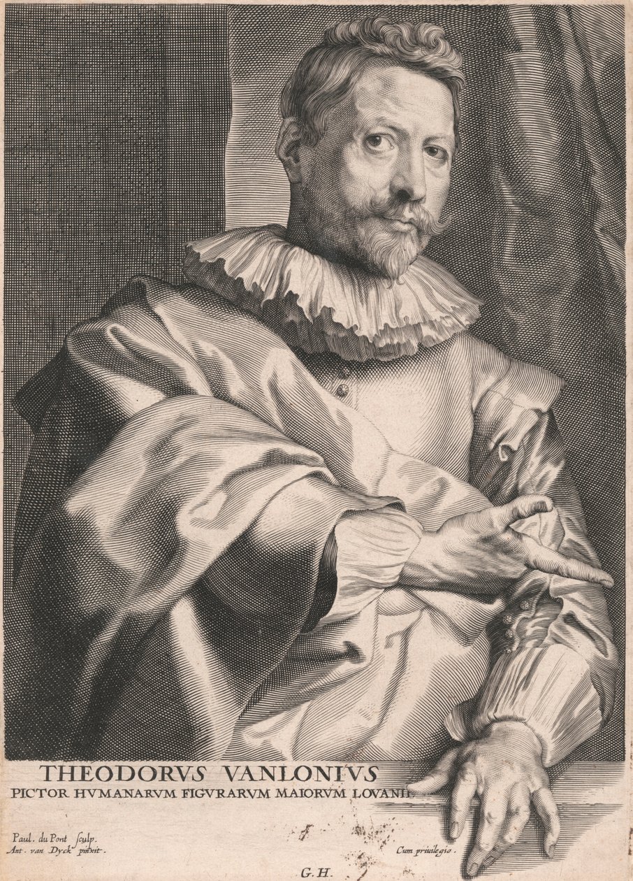 Theodore van Lonius, malarz postaci ludzkich Majors z Louvain autorstwa Paulus Pontius