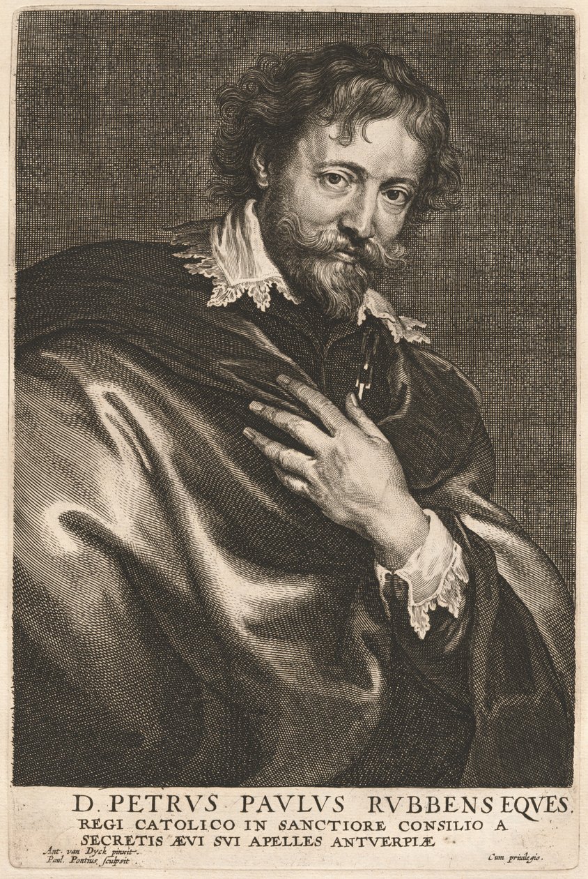 Piotra Pawła Rubensa autorstwa Paulus Pontius after Sir Anthony van Dyck