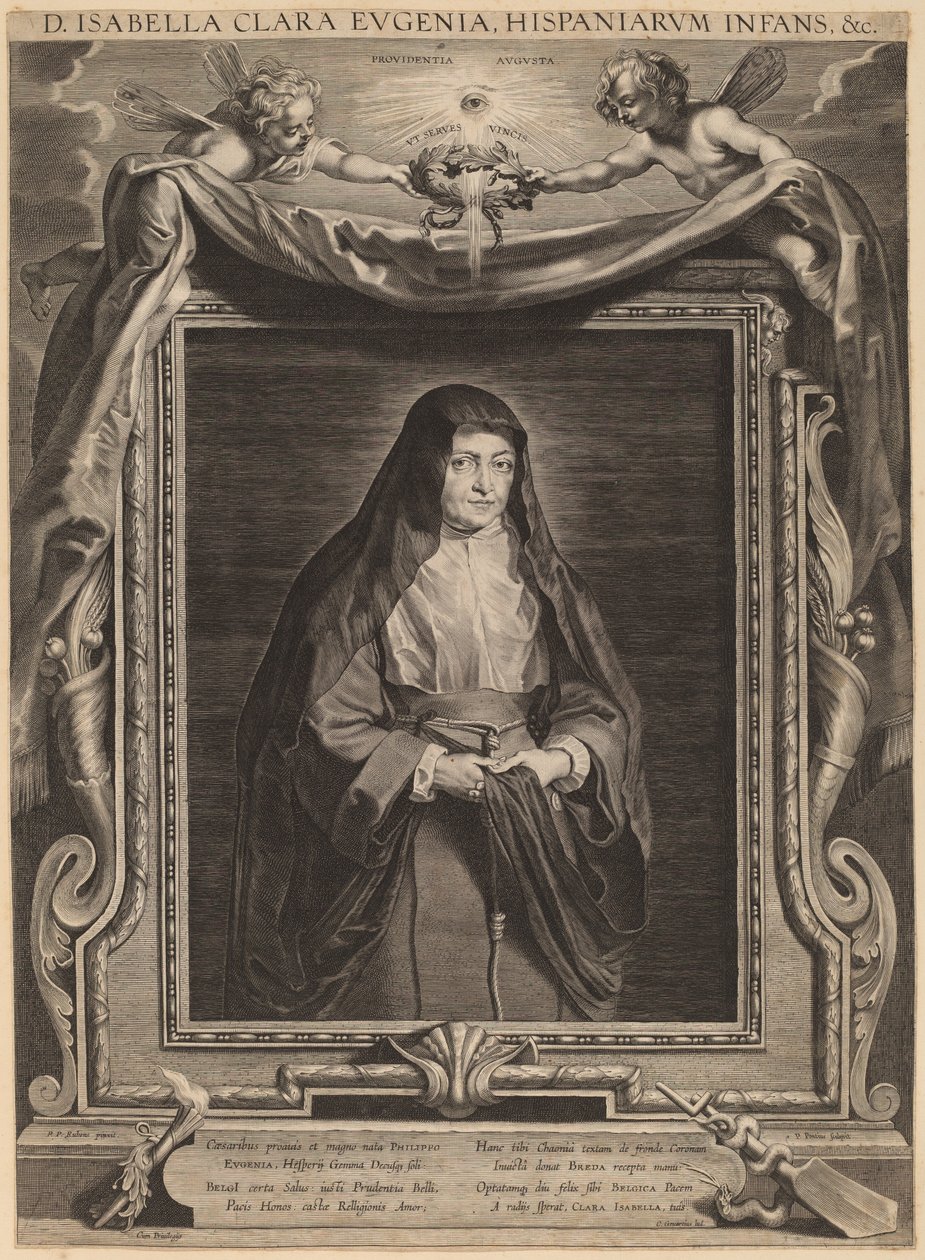 Isabella Clara Eugenia, Infantka Hiszpanii autorstwa Paulus Pontius, after Sir Peter Paul Rubens