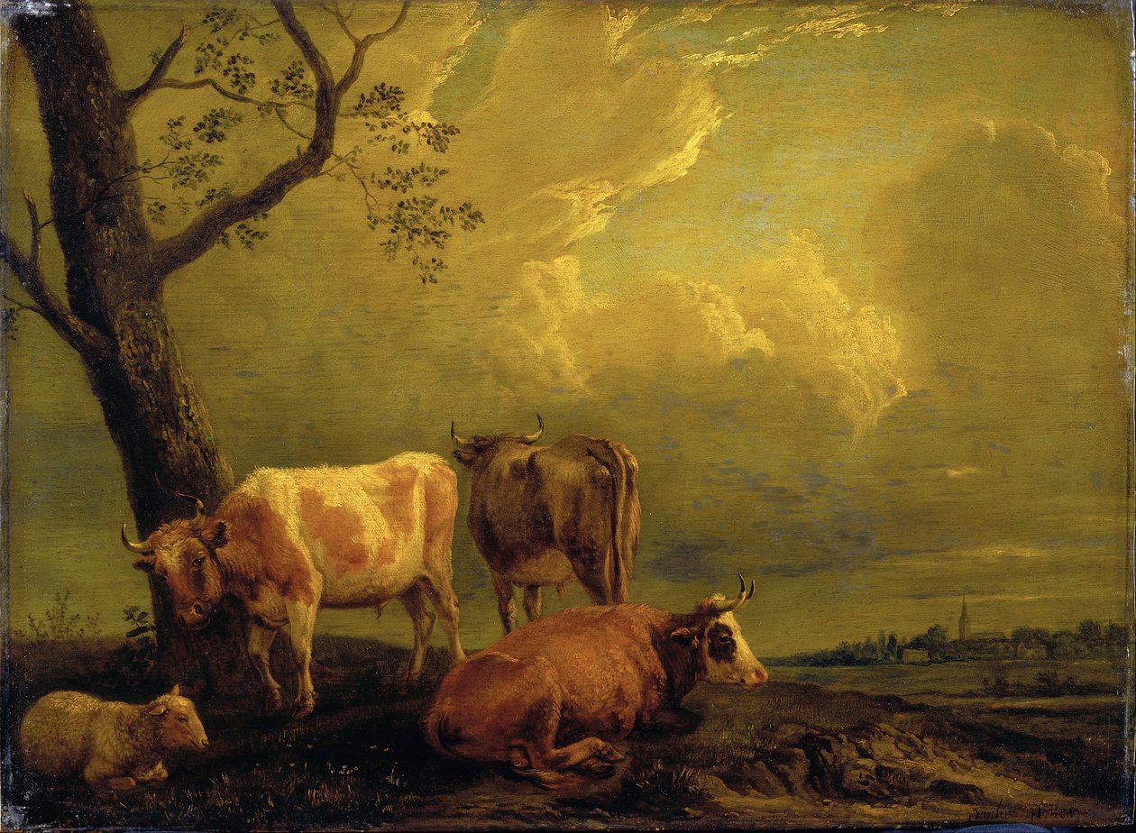Bydło i owce autorstwa Paulus Potter