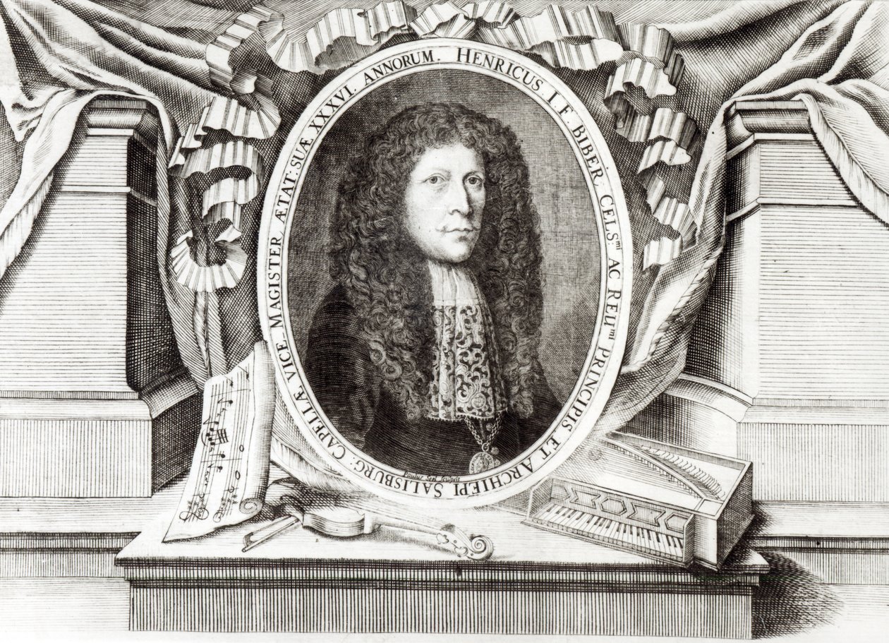 Heinrich Ignaz Franz von Biber (1644-1704) autorstwa Paulus Seel