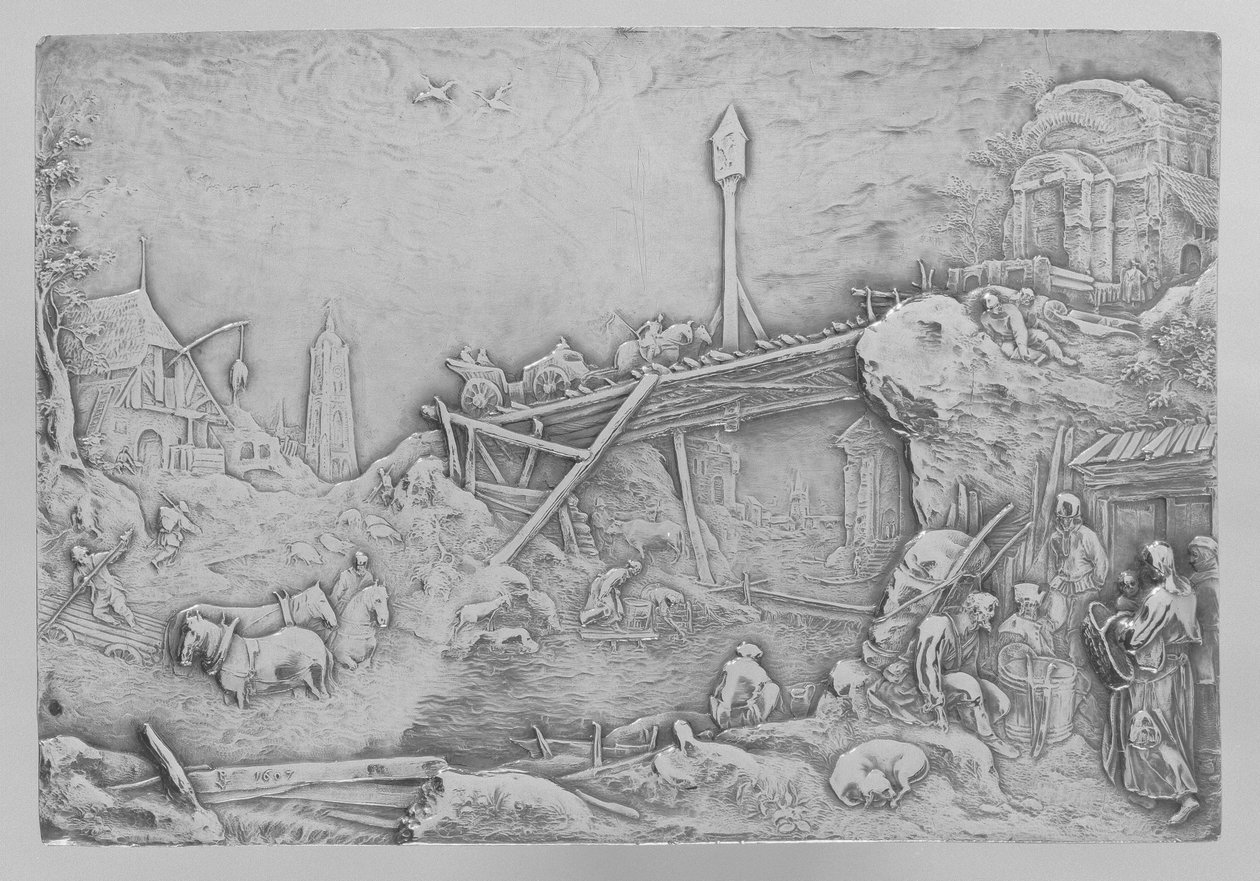 Krajobraz rzeki Rzeka Landschap autorstwa Paulus Willemsz. van Vianen