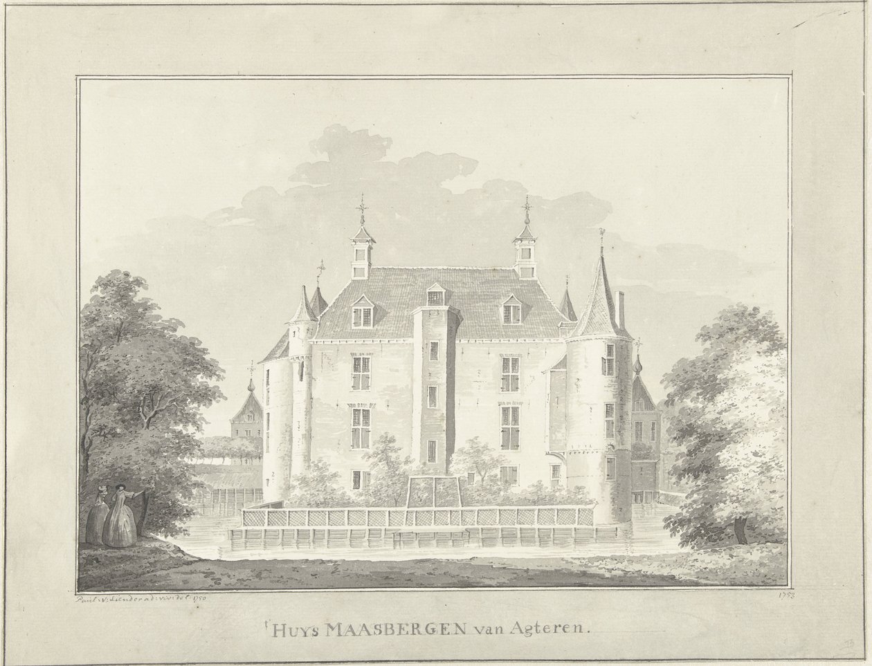 Dom Maarsbergen, od tyłu autorstwa Paulus van Liender