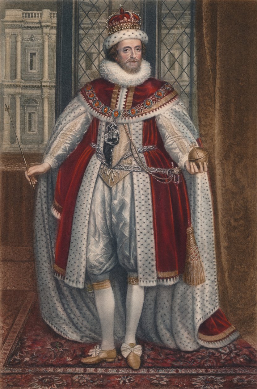 Król Anglii Jakub I i VI. Szkocji, 1620, 1904 autorstwa Paulus van Somer