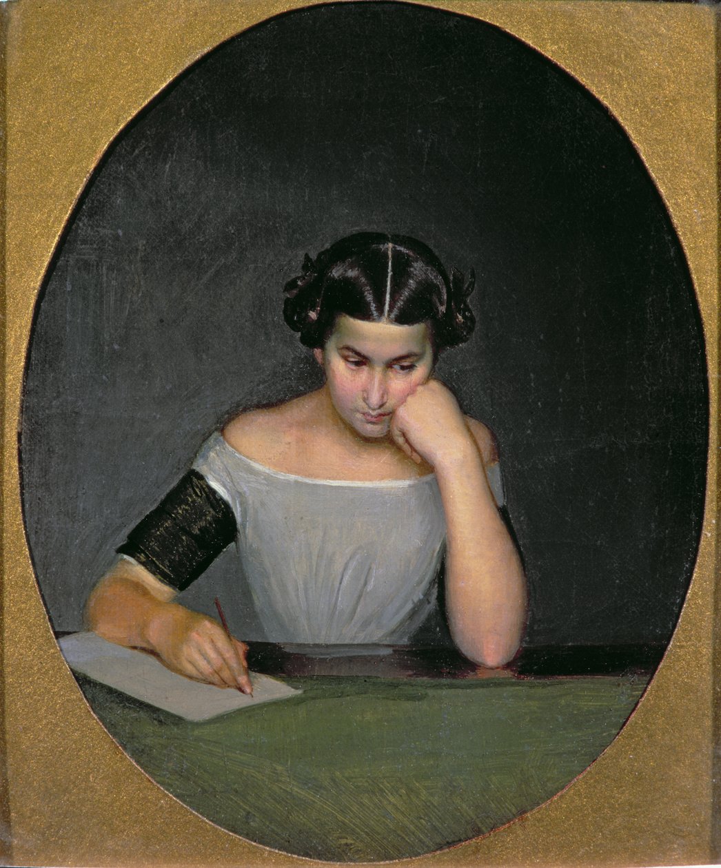 Portret Olgi Pietrownej Żdanowicz jako dziecka autorstwa Pavel Andreevich Fedotov