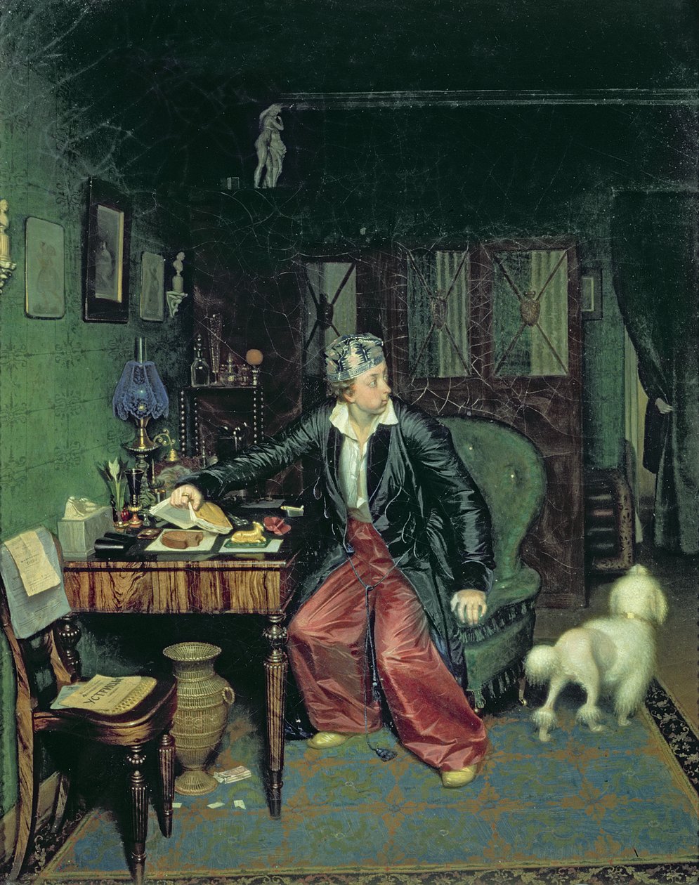 Śniadanie Arystokraty, 1849-50 autorstwa Pavel Andreevich Fedotov