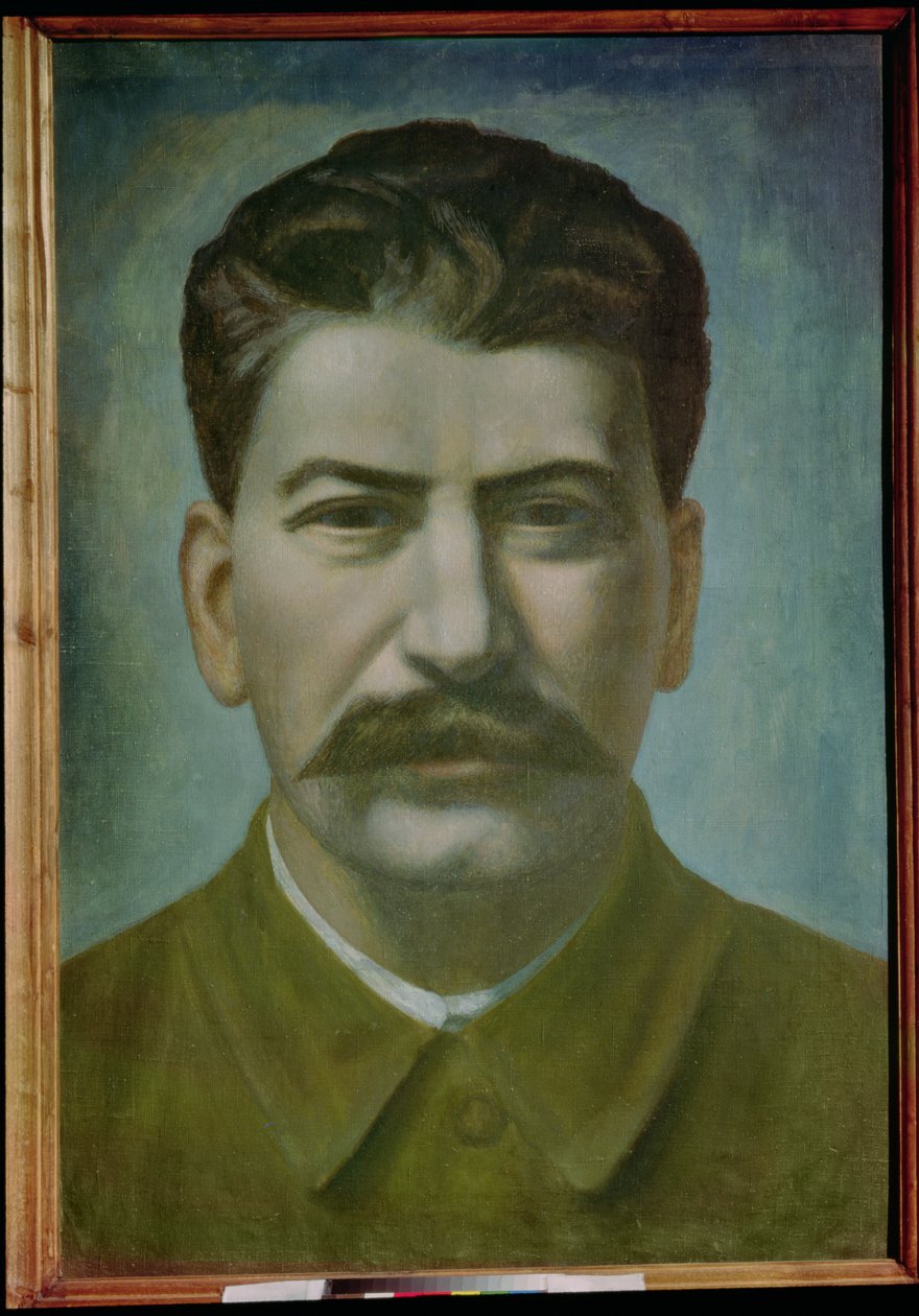 Portret Józefa Stalina (Iosif Vissarionovich Dzhugashvili) (1879-1953) 1936 autorstwa Pawel Nikolajewitsch Filonow