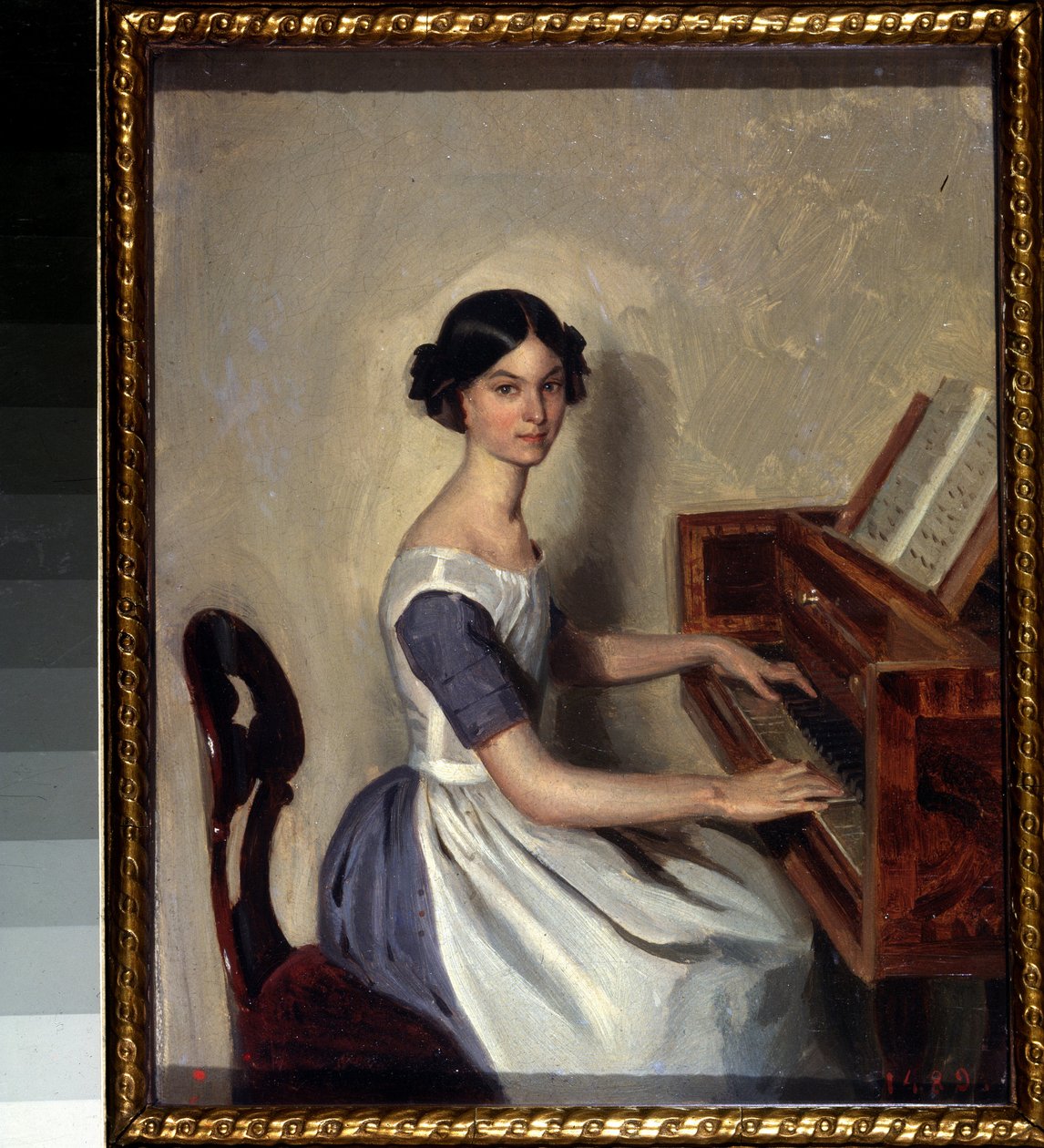 „Portret Nadieżdy Żdanowicz przy klawesynie” Obraz Pawła Andriejewicza Fedotowa (1815-1852) 1849-1850 Państwowe Muzeum Rosyjskie Sankt Petersburg autorstwa Pavel Andreevich Fedotov