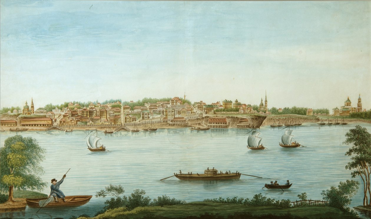 Widok Permu, 1832 autorstwa Pavel Emelyanovich Razmakhnin