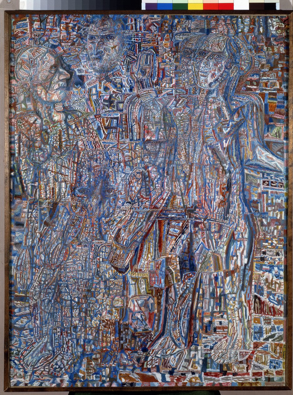 „Postacie” (ludzie) Obraz Pawła Nikołajewicza Filonowa (1883-1941) 1930 Państwowe Muzeum Rosyjskie, Sankt Petersburg autorstwa Pawel Nikolajewitsch Filonow