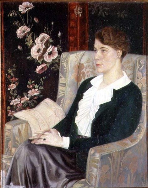 Portret Evdokiyi Nikolaevny Glebovej, siostry artysty autorstwa Pawel Nikolajewitsch Filonow