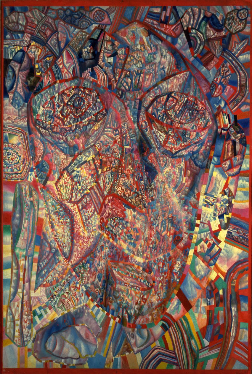 Żywa Głowa, 1923 autorstwa Pavel Nikolayevich Filonov