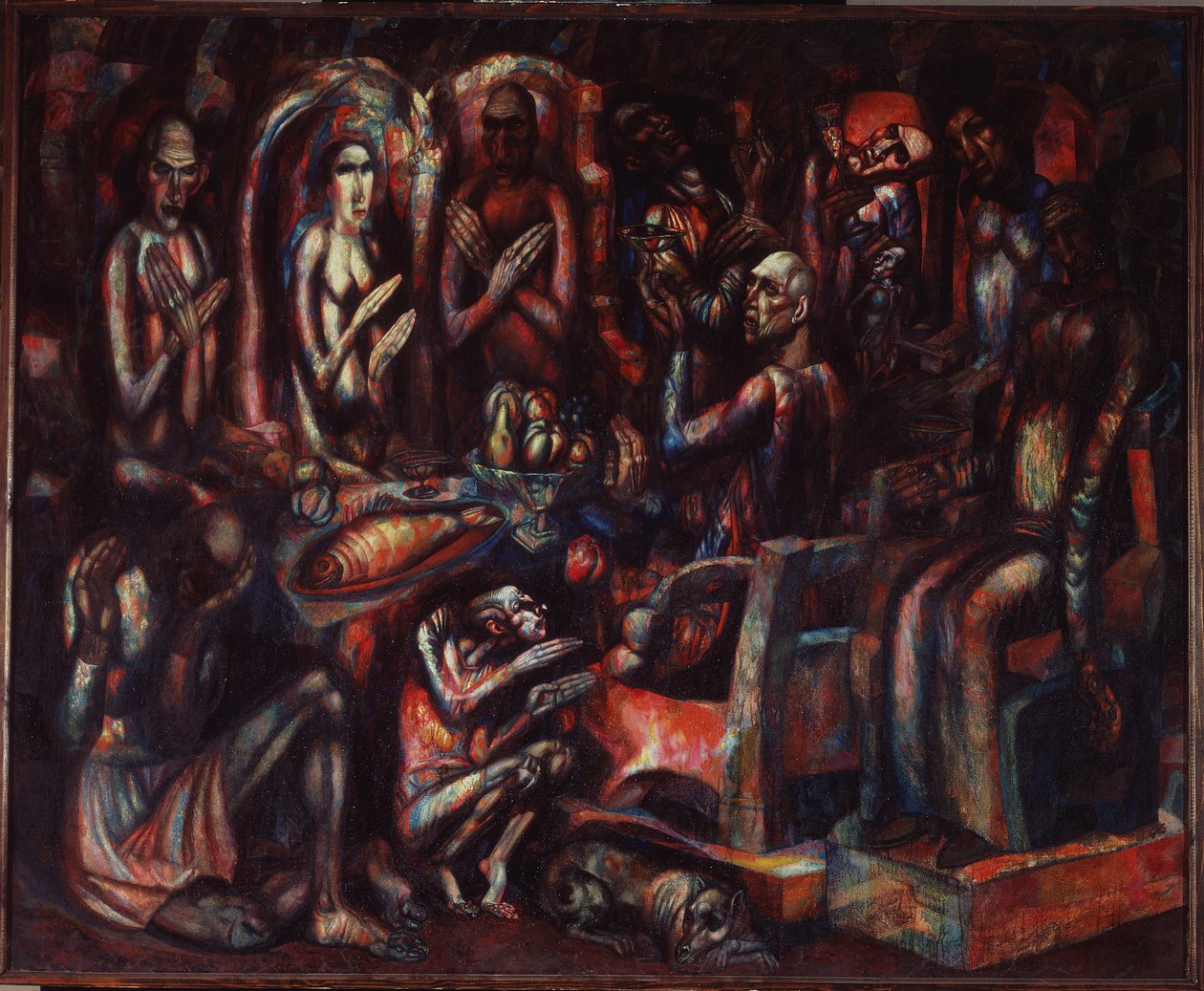 Święto Królów, 1913 autorstwa Pavel Nikolayevich Filonov