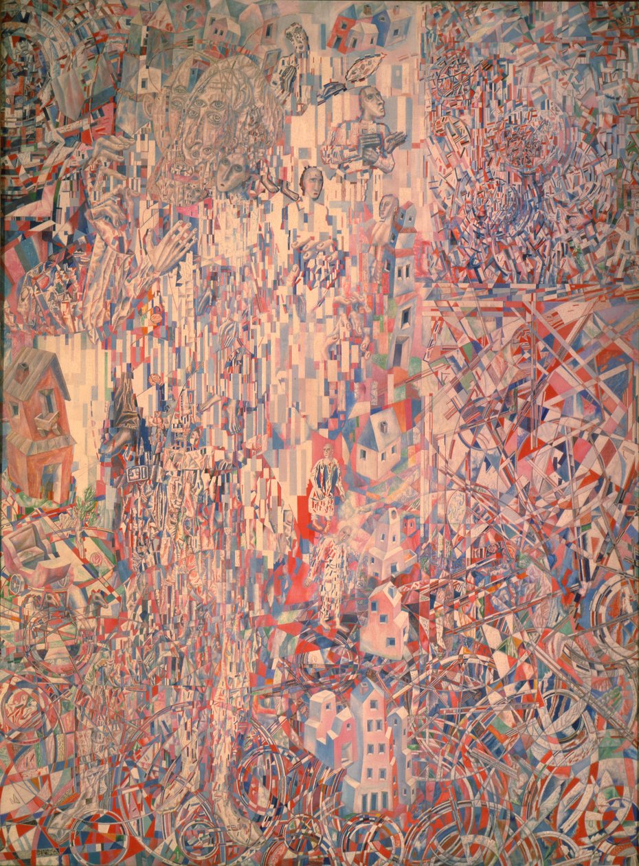 Formuła proletariatu Piotrogrodu, 1920-1921 autorstwa Pavel Nikolayevich Filonov