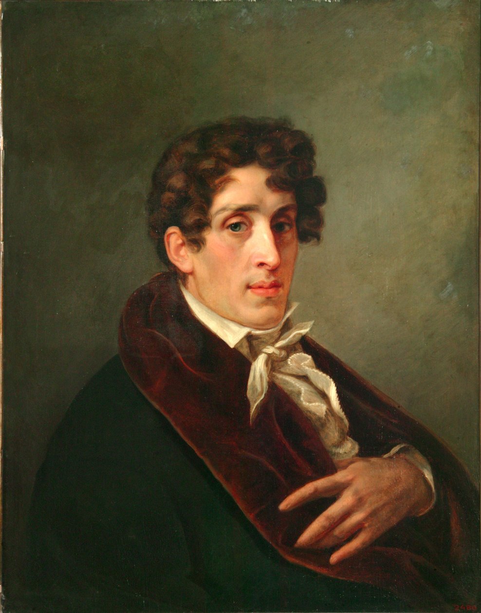 Portret artysty hrabiego Fiodora Pietrowicza Tołstoja 1783-1873, 1809 autorstwa Pavel Nikolayevich Michaylov