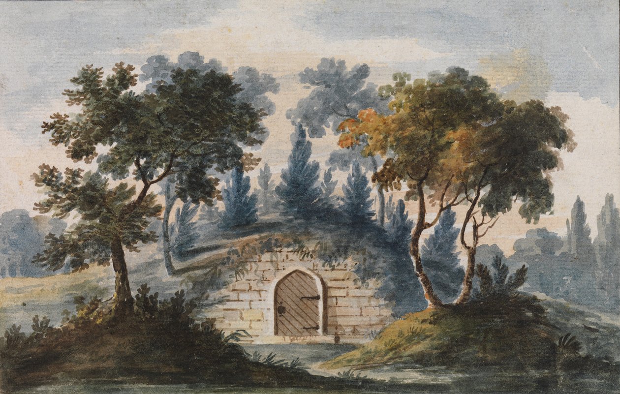 Grób generała Waszyngtona w Mount Vernon Kopia po grawerowaniu w The Port Folio..., 1811-ca.1813. autorstwa Pavel Petrovic Svin